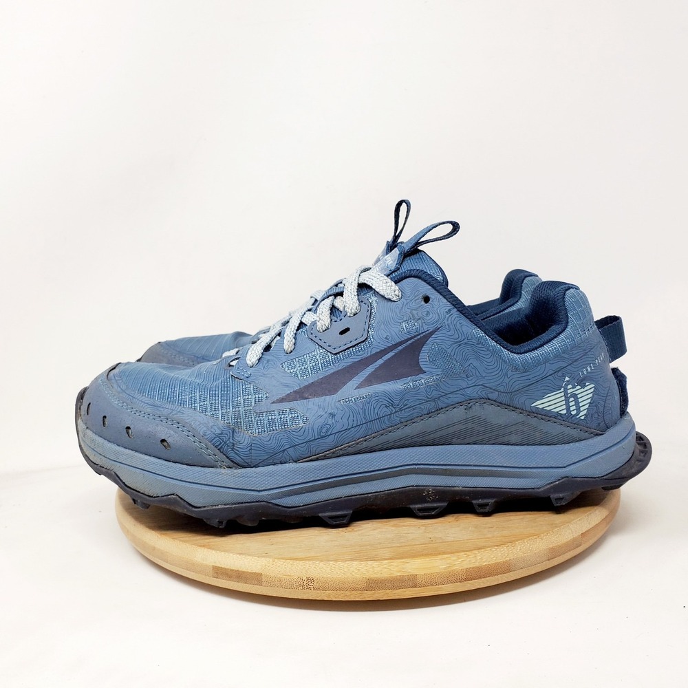 Altra Lone Peak 6 Shoes Womens 7.5 Blue Trail Running Barefoot Sneaker